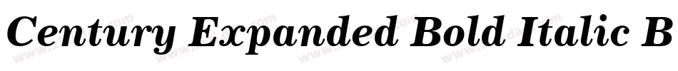Century Expanded Bold Italic BT字体转换